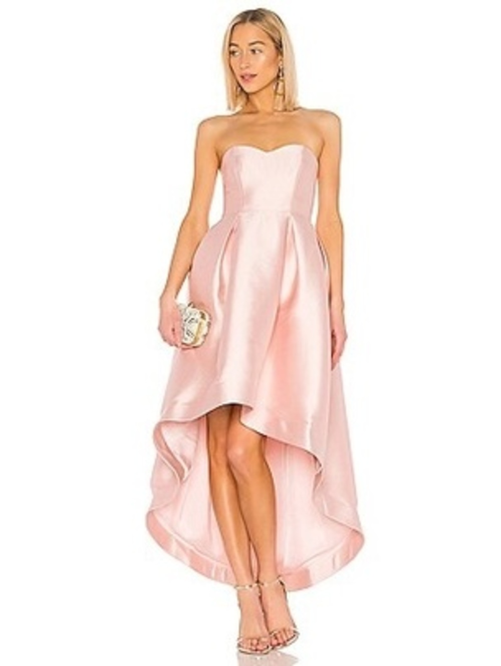 Parker Black Roxanne Blushy Pink strapless dress